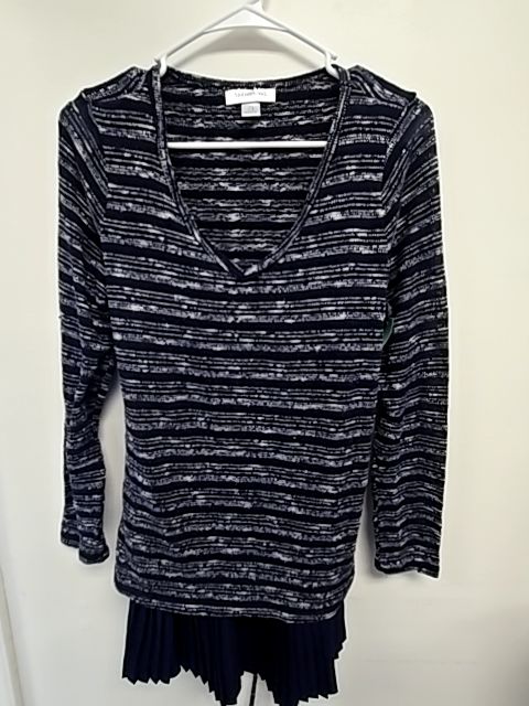 Navy Motherhood Maternity Longsleeve Shirt, Large
