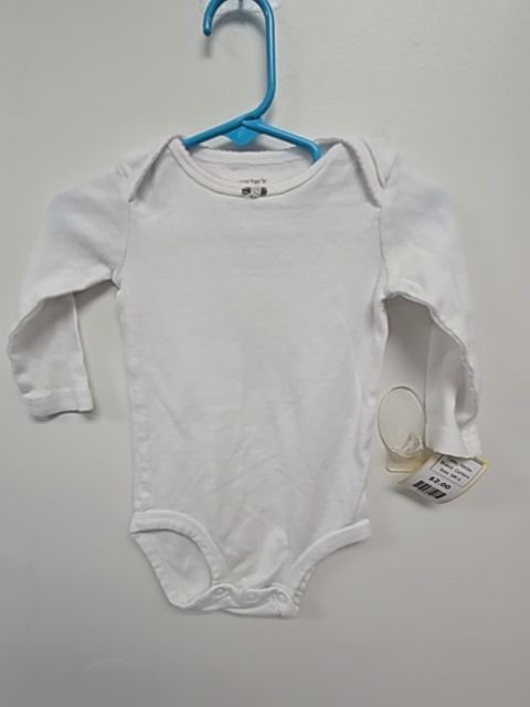 White Carters Longsleeve Onesie, 9M G