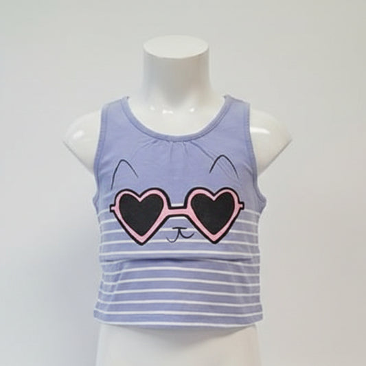Purple/White Striped Circo Tank Top, 10 G