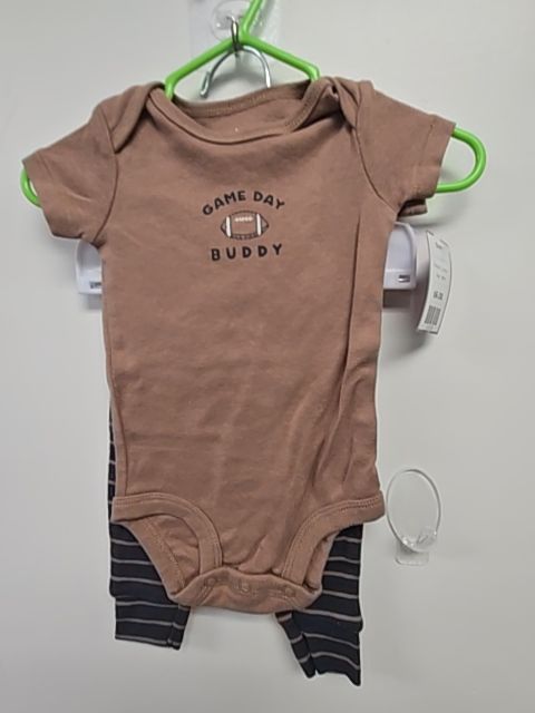 Brown/Grey Football Carters Outfit, 3M B