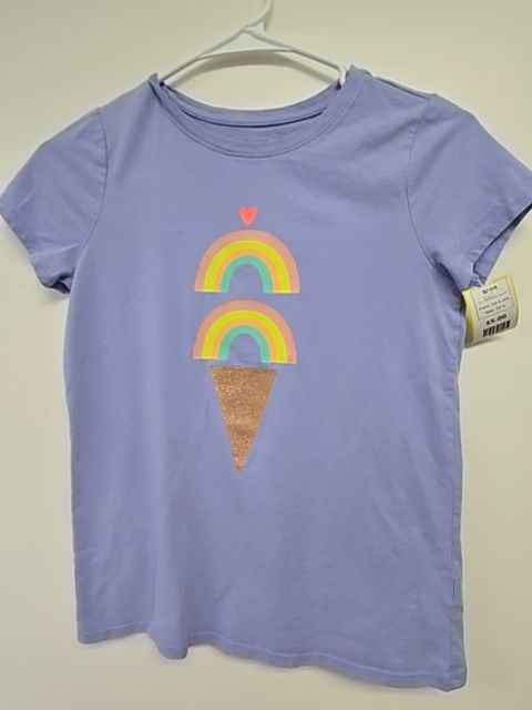 Purple Rainbow Ice Cream Cat & Jack Shirt, 10 G