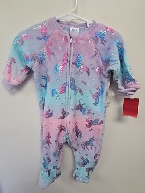Blue/Purple/Pink Unicorn Childrens Place Sleeper, 3M G