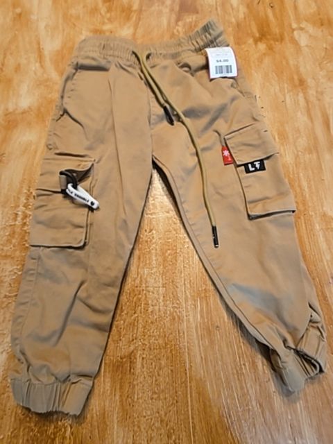 Tan Little Trouble Pants, 3T B