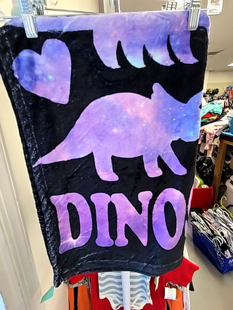 Black/Purple Dino  Blanket