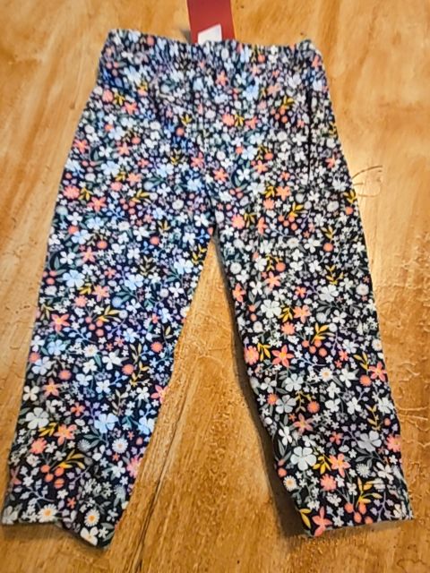 Navy/Colorful Flowers Carters Leggings, 12M G