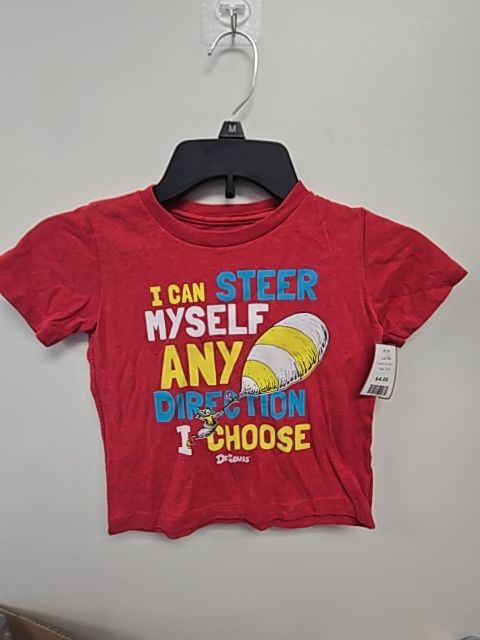 Red Dr Seuss Shirt, 3T B