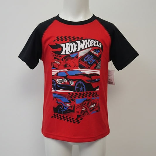 Red/Black Hot Wheels Jumping Bean Shirt, 6 B