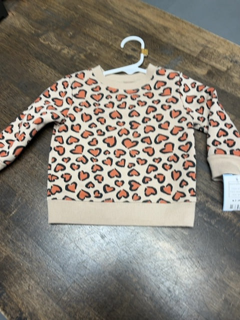brown Garanimals Heart Sweatshirt, 6M G