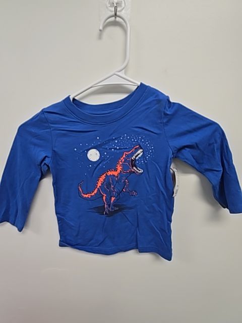Blue Dino Cat & Jack Longsleeve Shirt, 2T B