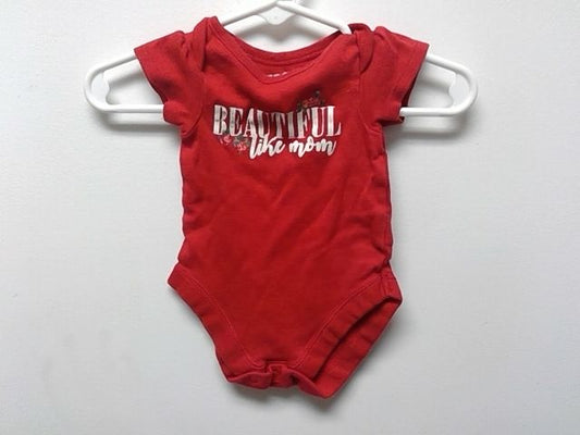 Red Child of mine Beautiful like mom onesie, NB G