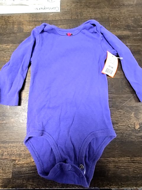 Purple Carters Long Sleeve Onesie, 9M B