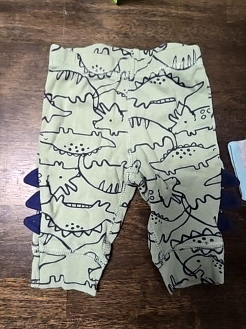 Navy/Green Dino Carters Outfit, 3M B