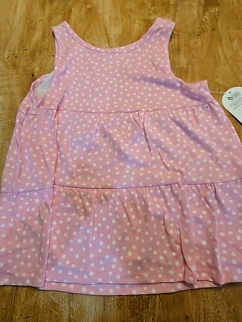 Pink/White Polka Dot Wonder Nation Tank Top, 10 G