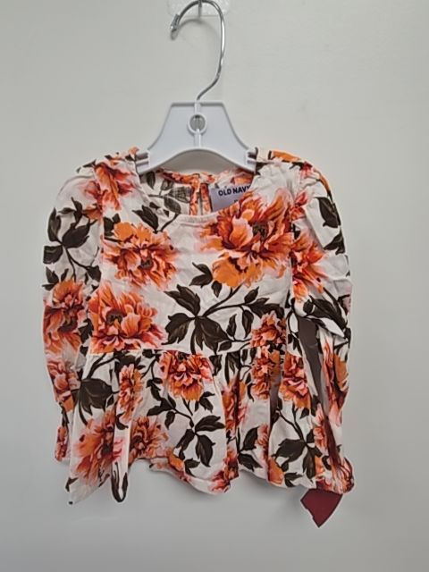White/Orange/Green Old Navy Longsleeve Shirt, 2T G