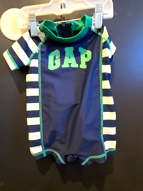 Blue stripe Gap One piece swim, NB B