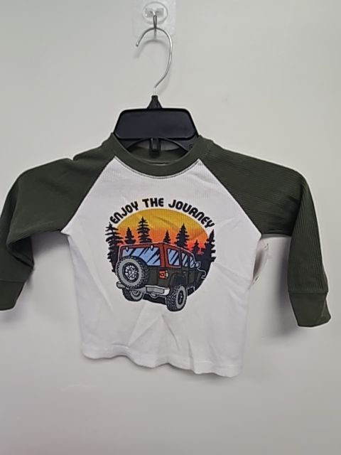 Green/White Garanimals Longsleeve Shirt, 2T B