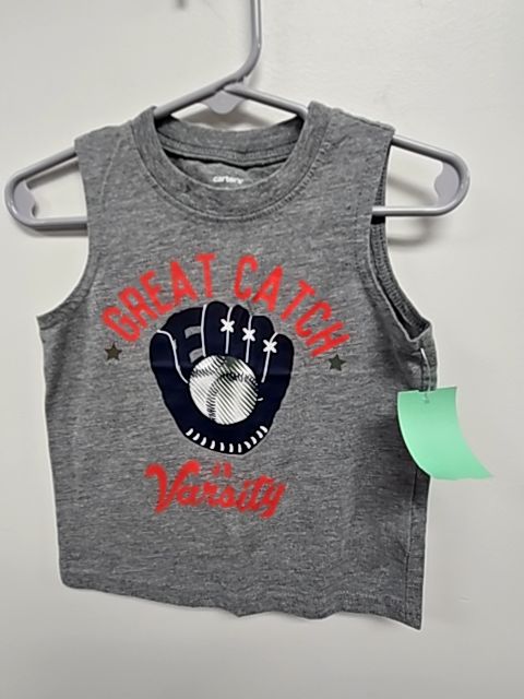 Grey Baseball Carters Tank Top, 18M B