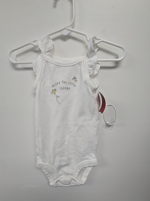 White Enjoy The Little Things Carters Tank Top Onesie, 6M G