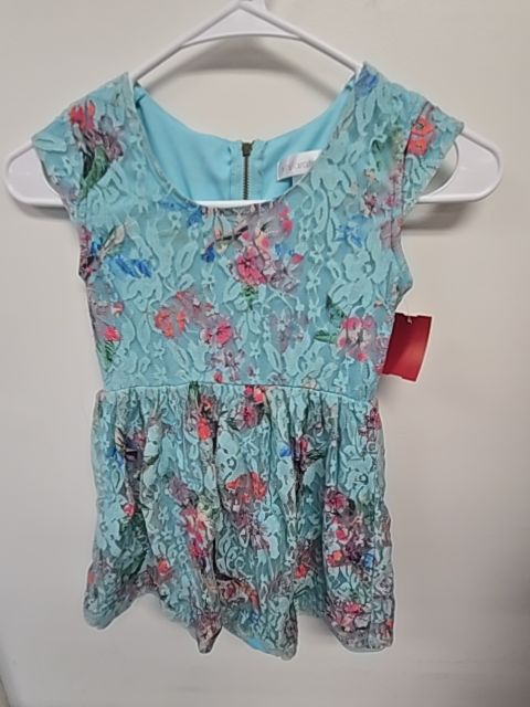 Blue/Pink Flower Xhilaration Dress, 6 G