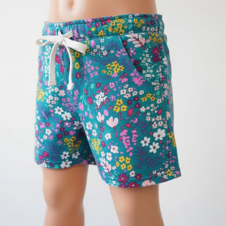 Blue/Colorful Flowers Carters Shorts, 7 G