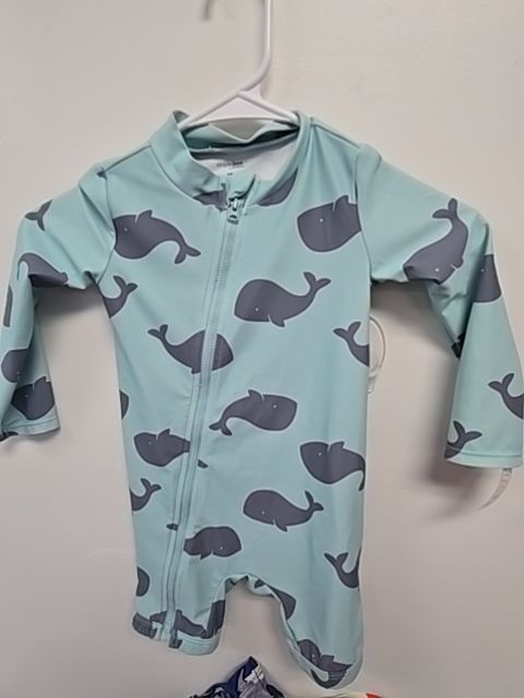 Blue/Grey Whale Carters Swim Suit, 2T B