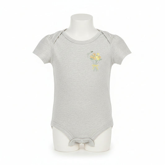 Grey Flowers Carters Onesie, 9M G