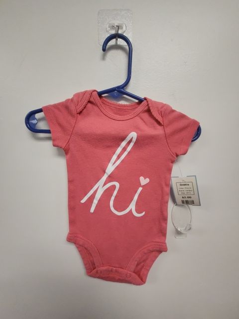 Pink Hi Carters Onesie, 3M G