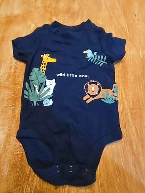 Blue Carters Wild little one onesie, 9M B