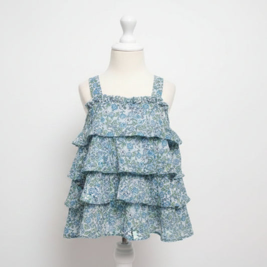 Blue/Green Flower Babies R Us Tank Top, 12M G