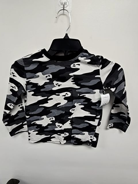 Grey/White/Black Camo Ghost Jumping Bean Longsleeve Shirt, 4T B