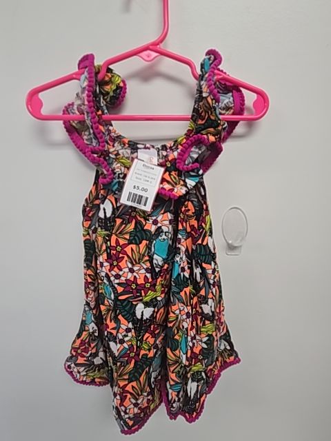 Orange/Colorful Flowers Cat & Jack Dress, 18M G