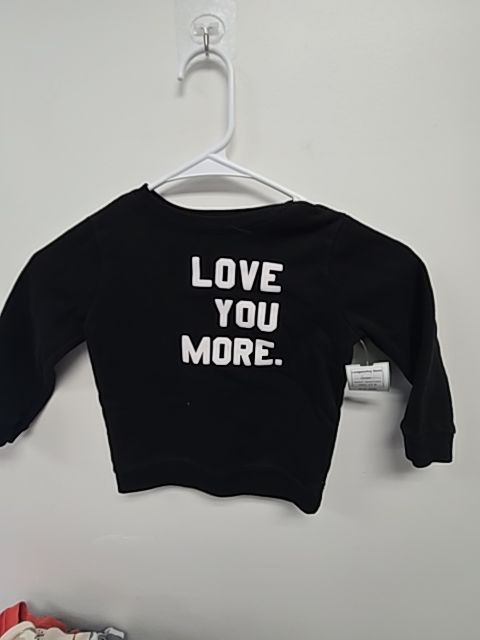 Black Love You More Garanimals Longsleeve Shirt, 2T B