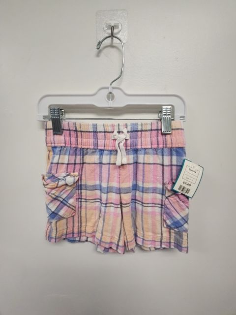 Pink/Purple/Orange Plaid Wonder Nation Shorts, 4T G
