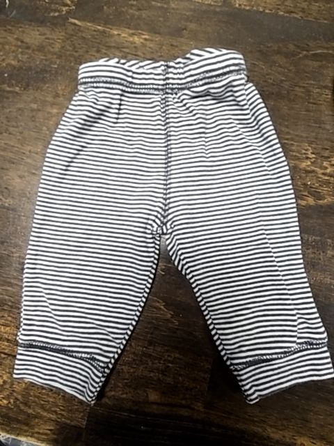 Grey/White Striped Carters Pants, 3M B