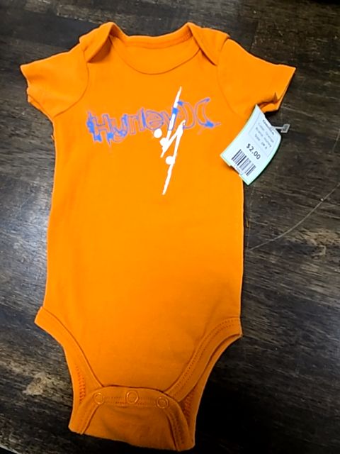 Orange Hurley Onesie, 3M B