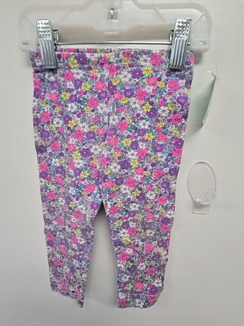 Pink/Purple/Blue Flower Carters Leggings, 12M G