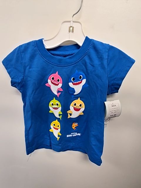 Blue Baby Shark Pink Fong Shirt, 18M G