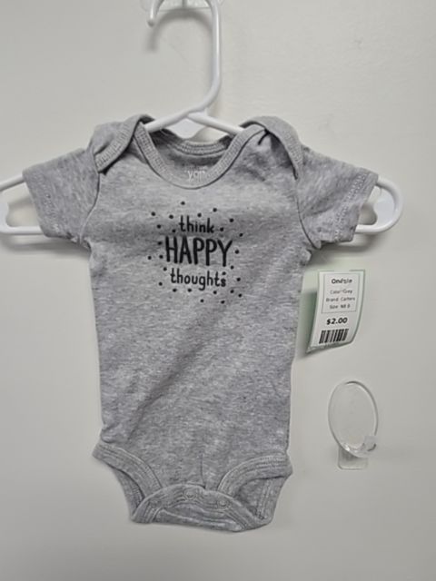 Grey Carters Onesie, NB B