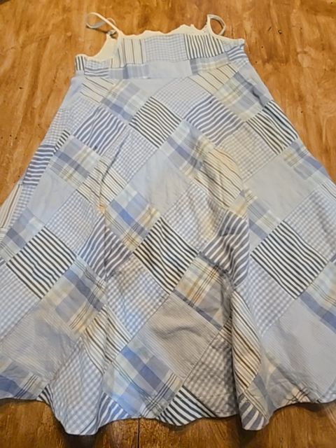 Blue Quilted GAp Dress, 6 G