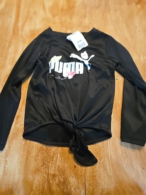 Black/Colorful Butterfly Puma Longsleeve Shirt, 2T G