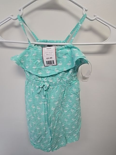 Blue/White Flamingo Old Navy Dress, 2T G