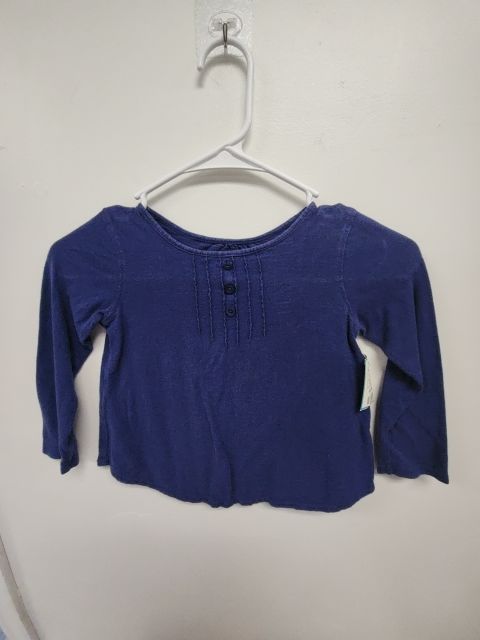 Navy Okie Dokie Longsleeve Shirt, 4T G