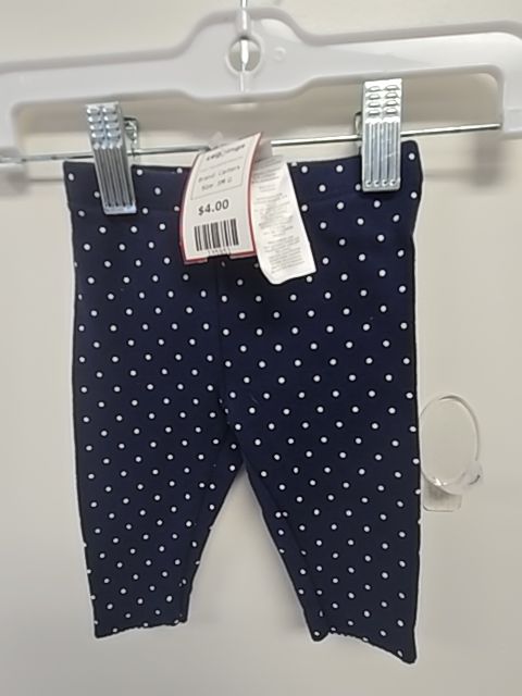 Navy/White Polka Dot Carters Leggings, 3M G