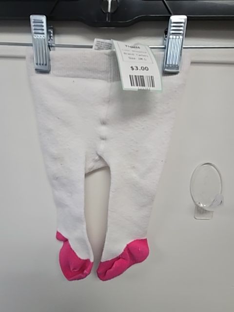 White/Pink Carters Tights, 3M G