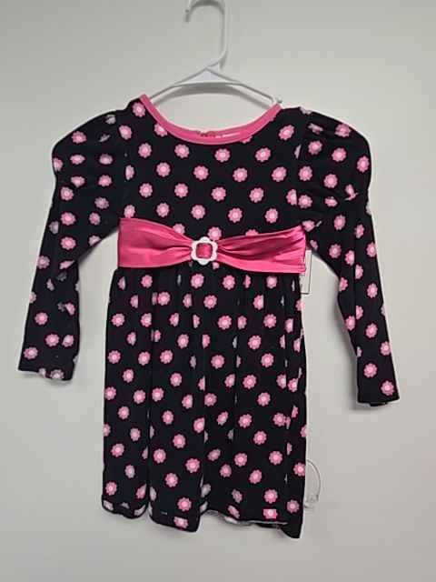 Black/Pink Flower Youngland Dress, 6 G