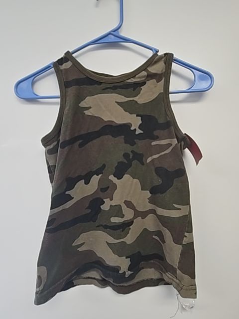 Green Camo Faded Glory Tank Top, 8 B