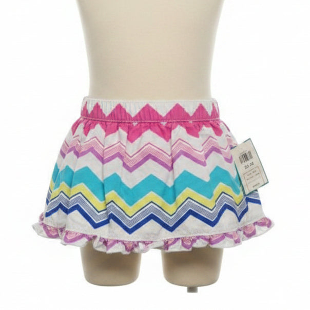 White/Colorful Okie Dokie Skort, 9M G