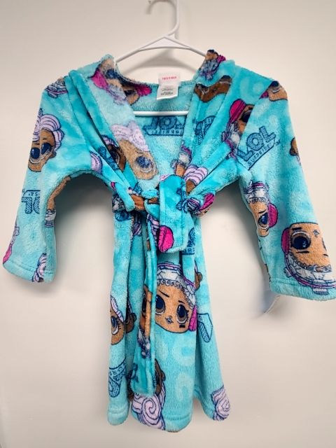 blue lol Bath Robe lol, 4T G