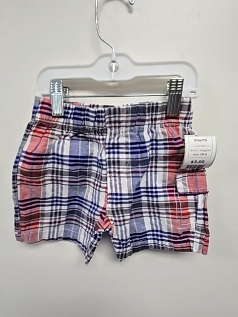 Red/White/Blue/Grey Swiggles Shorts, 6M B