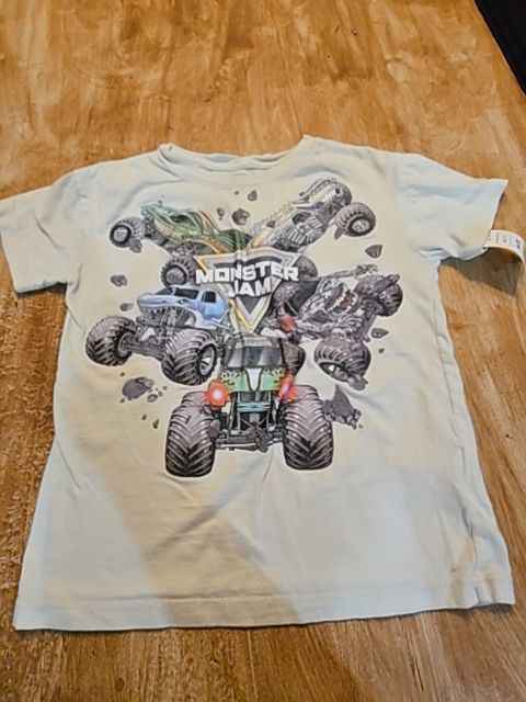 Tan Monster Jam Shirt, 5T B